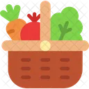 Vegetable Basket Vegetables Harvest Icon