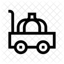 Vegetable Cart Pumpkin Cart Pumpkin Trolley Icon