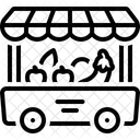 Vegetable Cart Food Cart Vegetarian Food Icon