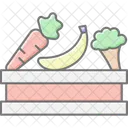 Vegetable Cooling Storage Vegetable Washing Icon