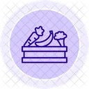 Vegetable Cooling Storage Vegetable Washing Icon