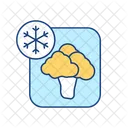 Vegetable Freezing Processing Icon
