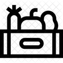 Vegetable Barn Basket Icon