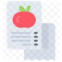 Vegetable Invoice Vegetable Bil Vegetable Expense Icon