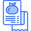 Vegetable Invoice Vegetable Bil Vegetable Expense Icon