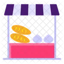 Vegetable Shop Vegetable Cart Street Food Icon