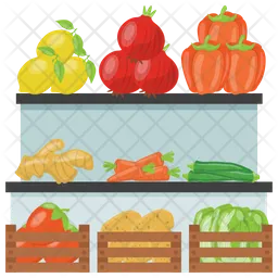 Vegetable Stall  Icon