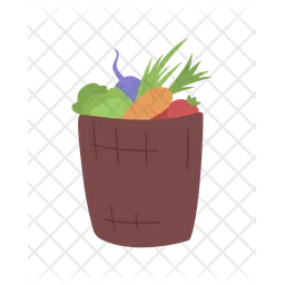 Vegetables Basket  Icon