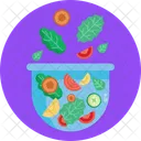 Salad Bowl Vegetables Icon