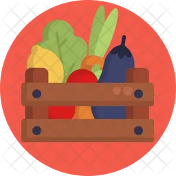 Vegetables Crate  Icon