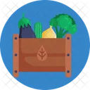 Salad Crate Vegetables Icon