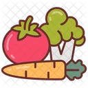 Vegetables Greenstuff Carrot Icon