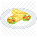 Shawarma Platter Vegetable Shawarma Fast Food Icon