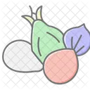 Vegetais Recem Colhidos Frescos Colhidos Icon