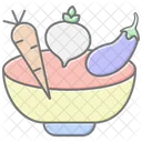 Vegetarian Lineal Color Icon Icon