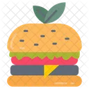 Vegetarian Products Burger Fast Food Icon