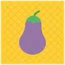 Gemuse Frisch Aubergine Symbol