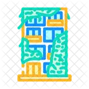 Vegetated Faade Green Icon