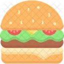 Veggie Burger Veg Burger Burger Icon
