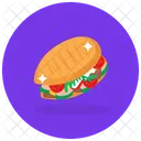 Veggies Burger Burger Junk Food Icon