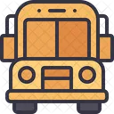 Vehicle Automobile School Bus Icon