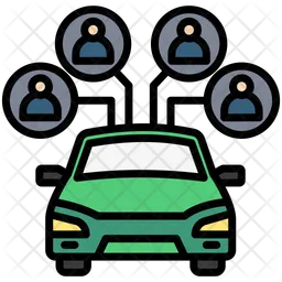 Vehicle Sharing  Icon