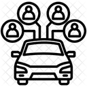 Vehicle Sharing Car Sharing Electric Vehicle Icon