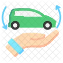 Vehicle Sharing Car Sharing Shared Transport Icon