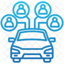 Vehicle Sharing Car Sharing Electric Vehicle Icon