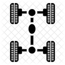 Vehicle Structure Car Chassis Car Frame Icon