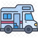 Vehiculo Autocaravana Camping Icono