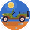 Vehiculo Verde Ejercito Icon