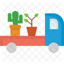 Vehiculo De Jardin Cactus Pot Icono