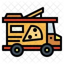 Vehículo de pizza  Icono