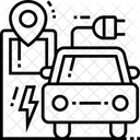 Veiculo Eletrico Carro De Carregamento Carro Eletrico Ícone