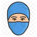 Young Female Feminine Muslim Girl Icon