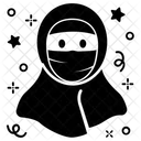 Veil Face Covering Muslim Lady Icon