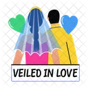 Veiled In Love Couple Spouses Icon