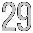 Numeros Dias 29 Icono