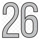 Numeros Dias 26 Icono