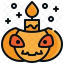 Vela Calabaza Halloween Icono