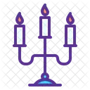 Vela Luz Candelabro Icono