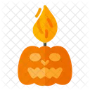 Vela de calabaza  Icono