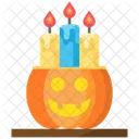 Vela De Calabaza Calabaza Halloween Icono