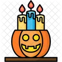 Vela De Calabaza Calabaza Halloween Icono