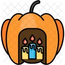 Vela De Calabaza Calabaza Halloween Icono