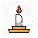 Vela con soporte  Icon