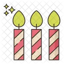 Vela de cumpleaños  Icono
