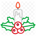 Vela Vela De Navidad Decoracion Icon