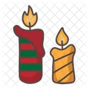 Vela de navidad  Icono